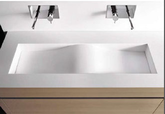 KU 58 Комплект мебели для ванной комнаты, отделка Corian Real 110 Millidue Santreyd 41549 - Вид №3