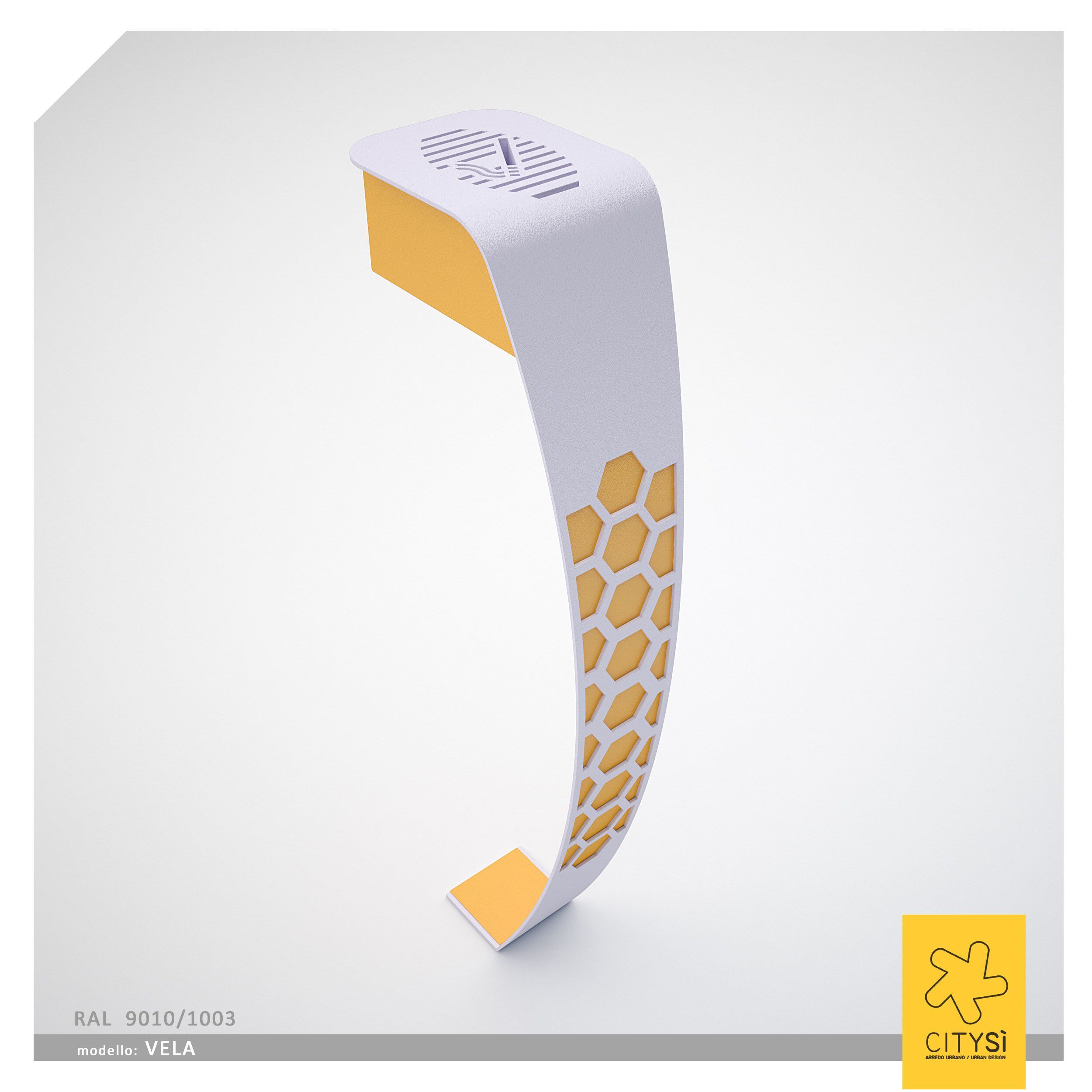 Стальная напольная пепельница для общественных мест CITYSì VELA ARCH-00023407 - Вид №3