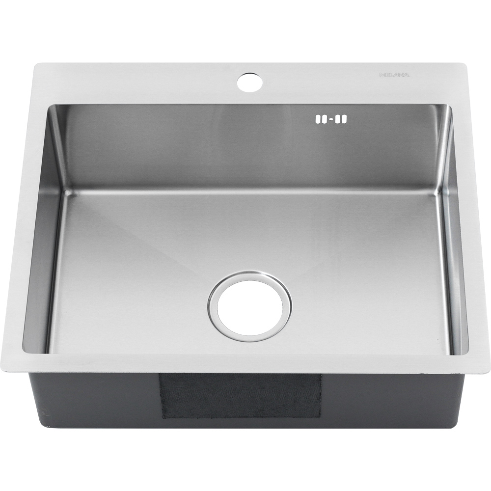 Мойка R6050H MELANA ProfLine 3,0/200 САТИН врезная прямоугольная MLN-R6050H - Вид №6