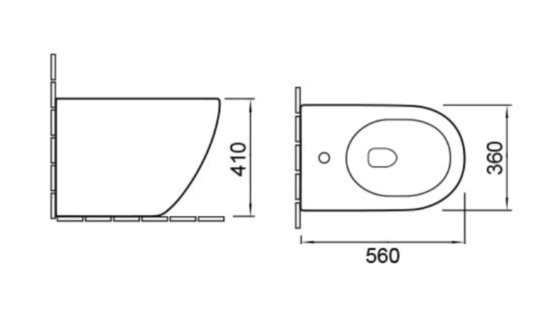 SL-5051 Биде напольное LAB.Space  - Вид №1