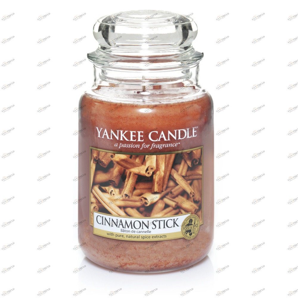 Свеча большая в стеклянной банке "Коричная палочка" Cinnamon Stick 623 гр 110-150 часов YANKEE CANDLE  267827 Коричневый 