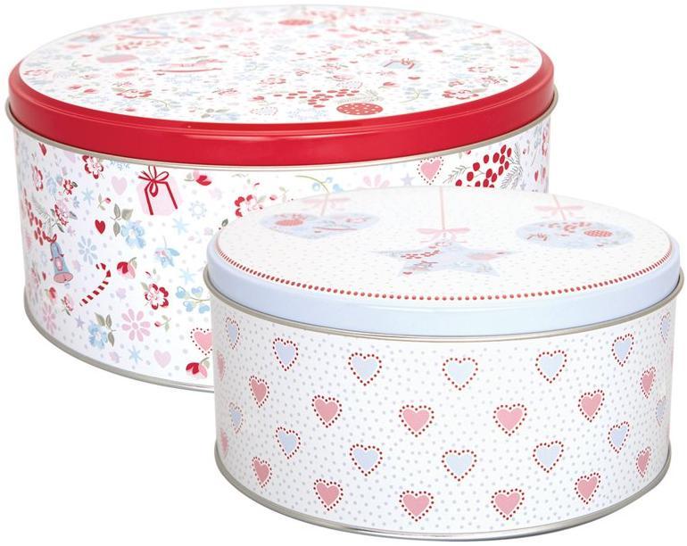 Набор из 2-х коробок Carol white Greengate TINROU2PCSCRL0106