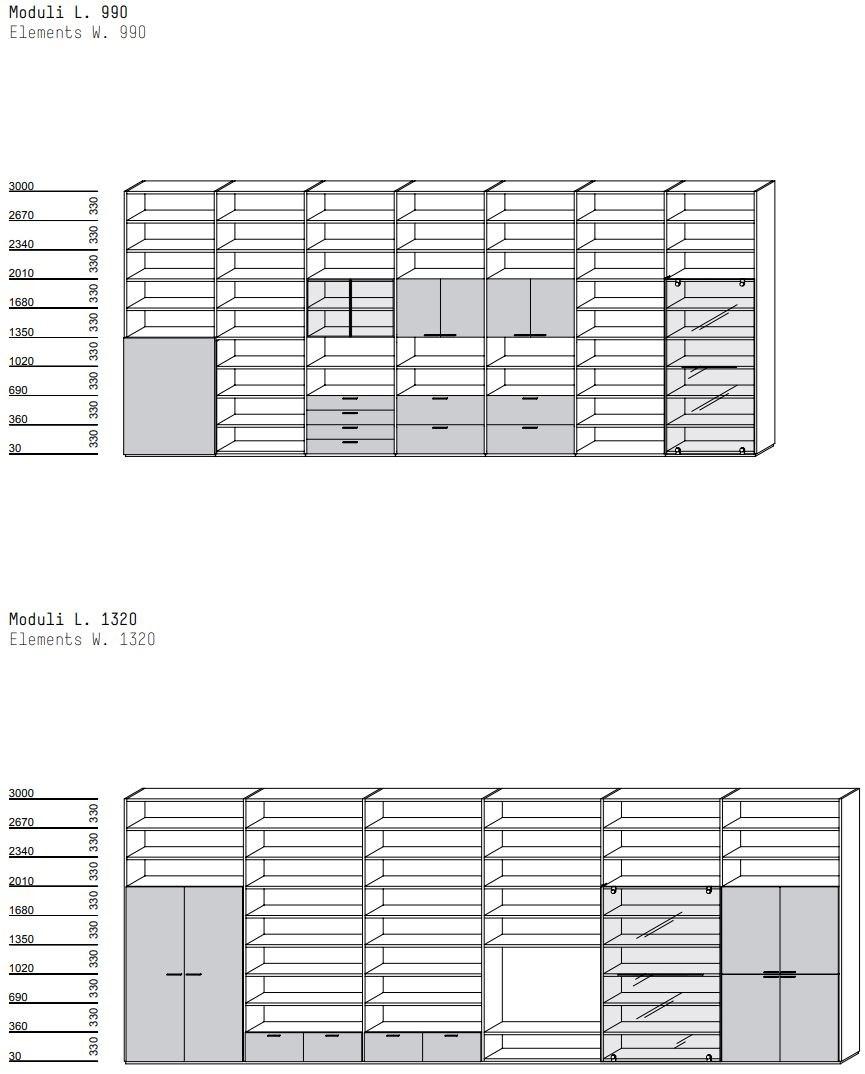 Porro Модульный открытый книжный шкаф из эвкалипта System sun-id-1443628 - Вид №7