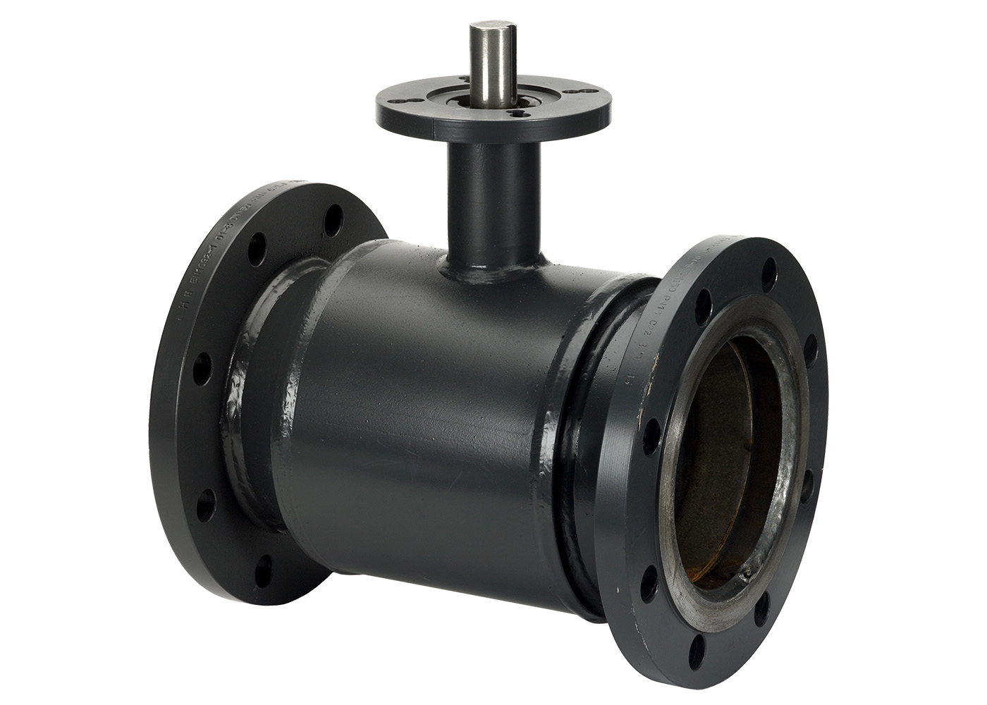 Danfoss JiP Premium FF фланцевый (фланцы на PN = 25 бар) с фланцем под ручной редукторный привод или электропривод JIP Premium FF Кран шар Ду65 Ру25 б/пр 065N0332 