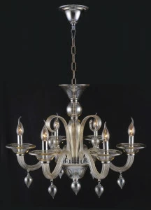 Подвесная люстра Crystal Lux Caetano SP6 CRYSTAL LUX ДИЗАЙНЕРСКИЕ, CAETANO 056883 Бежевый