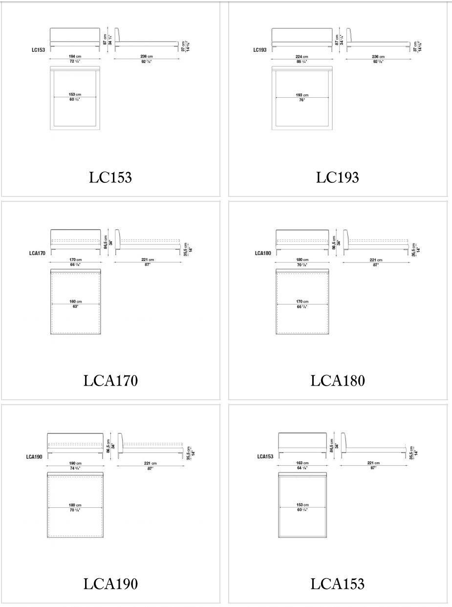B&B Italia Двуспальная кровать из ткани с мягким изголовьем Charles sun-id-1457410 - Вид №13