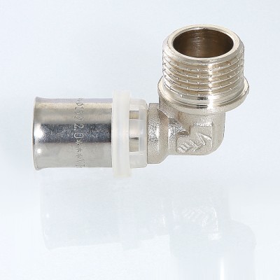 VTm.253.N.002005 Пресс-фитинг – угольник с переходом на наружную резьбу Valtec 20 мм х 3/4"  - Вид №4