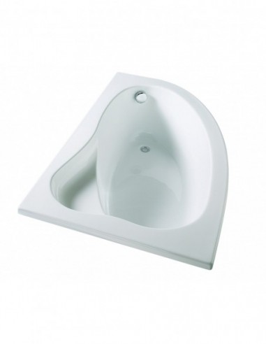 674900 001 00  Угловая ванна Florida левая версия, экономия места, встроенное сиденье, регулируемые ножки и рама в комплекте, 150x 100 см Valentin  - Вид №1