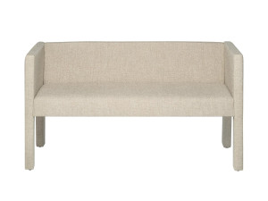 Мягкая скамейка из ткани со спинкой
