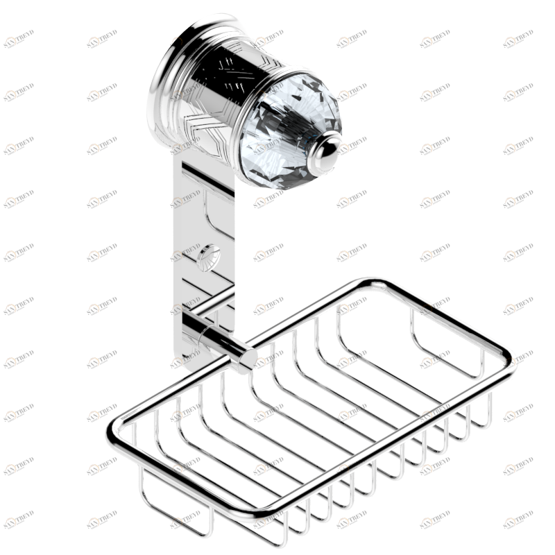U4F-620 Мыльница-сетка с фланцем 160 x 95 мм Thg-paris Duomo с хрусталём Хром U4F-620 CAT.A