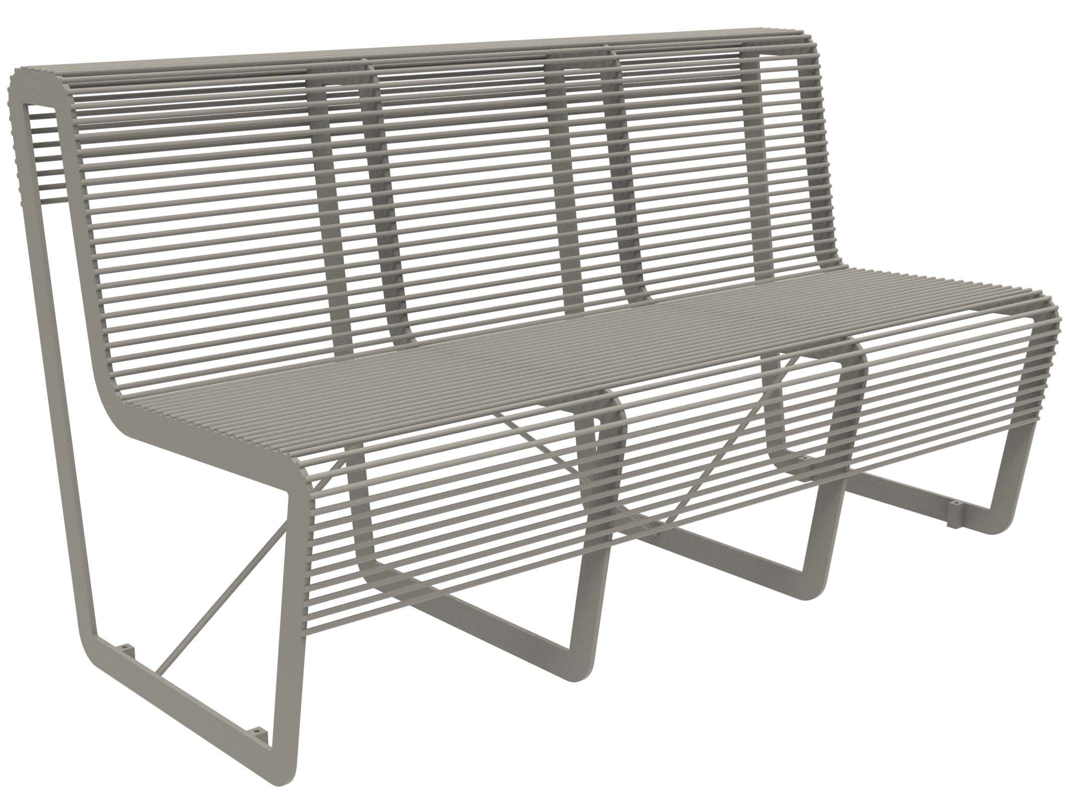 Оцинкованная стальная скамья со спинкой Lazzari Light ARCH-00099033 - Вид №35