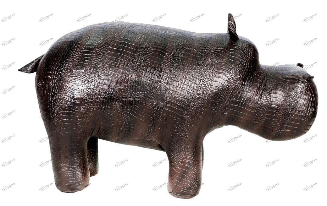 Пуфик "Бегемот" мали темно-коричневый 97 см EUROSON БЕГЕМОТ, ЖИВОТНЫЕ 125984 Коричневый 