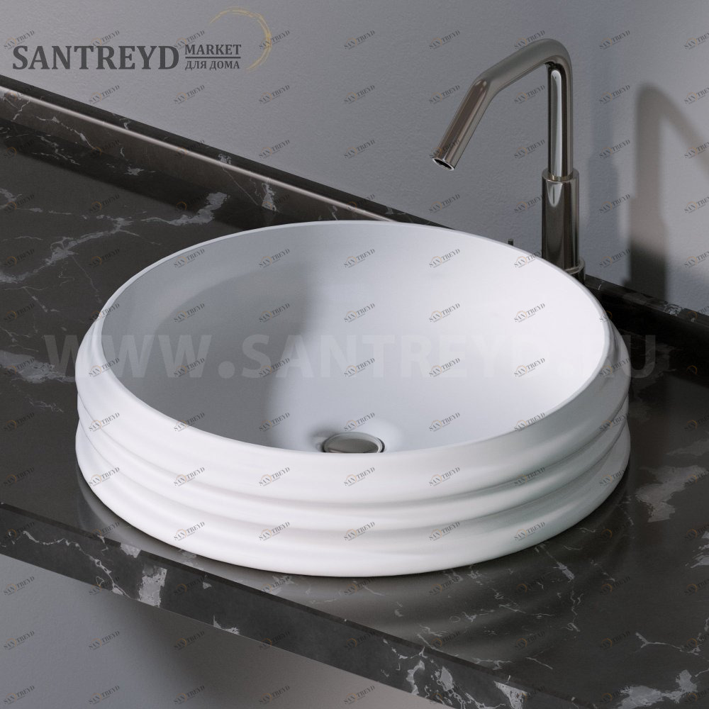 L608100 Накладная раковина на столешницу  круглая A. e T. Italia GLASS AeT ITALIA