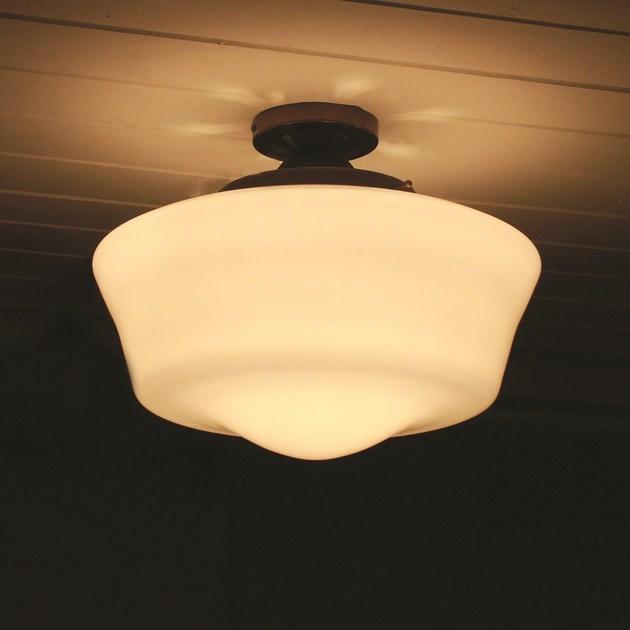 Mullan Lighting Потолочный светильник прямого света ручной работы Schoolhouse Mlcf03  - Вид №1