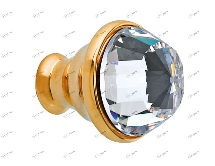 0Z5742.000.62 Ручка корпуса диаметром 23 мм с кристаллами сваровски Сатин никель Mestre 