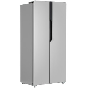 8194003 Холодильник Side by Side   GiNZZU NFK-420 SbS серебристый