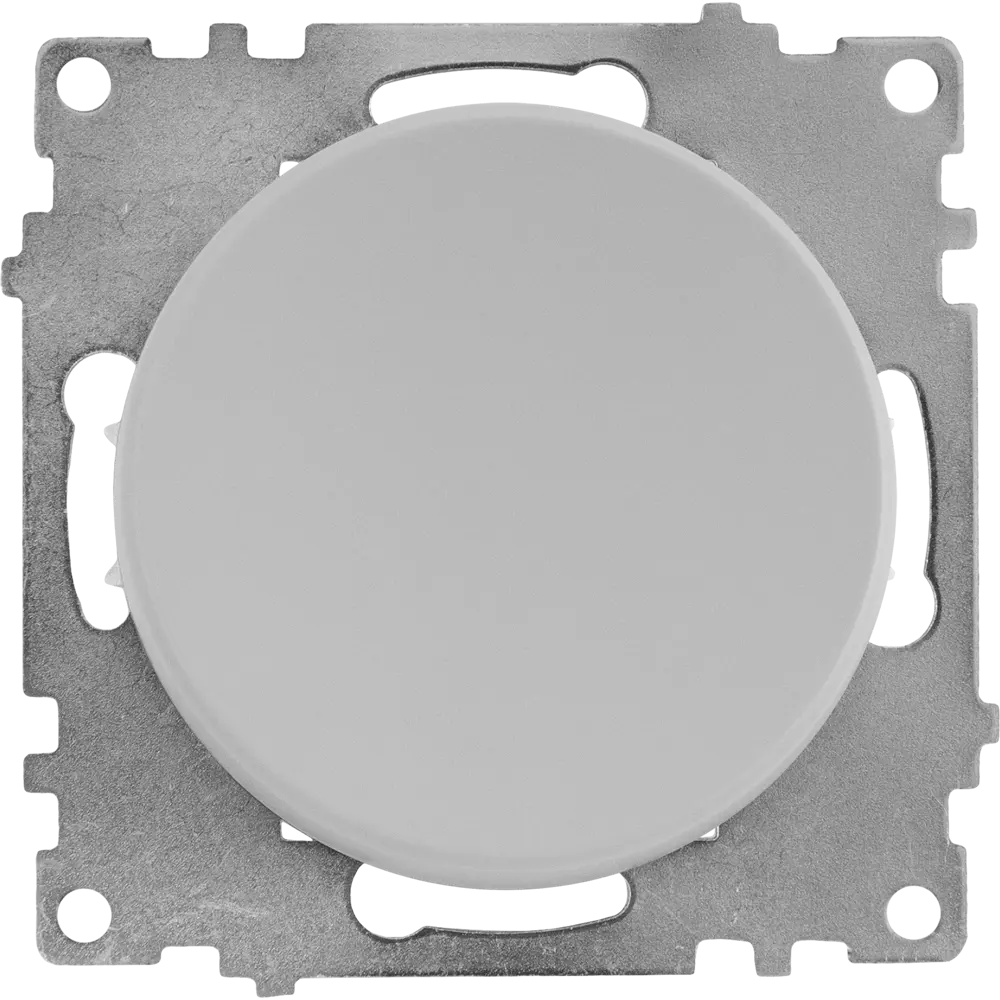 Выключатель встраиваемый Onekeyelectro 1 клавиша с самовозвратом цвет серый Florence STLM-2095752