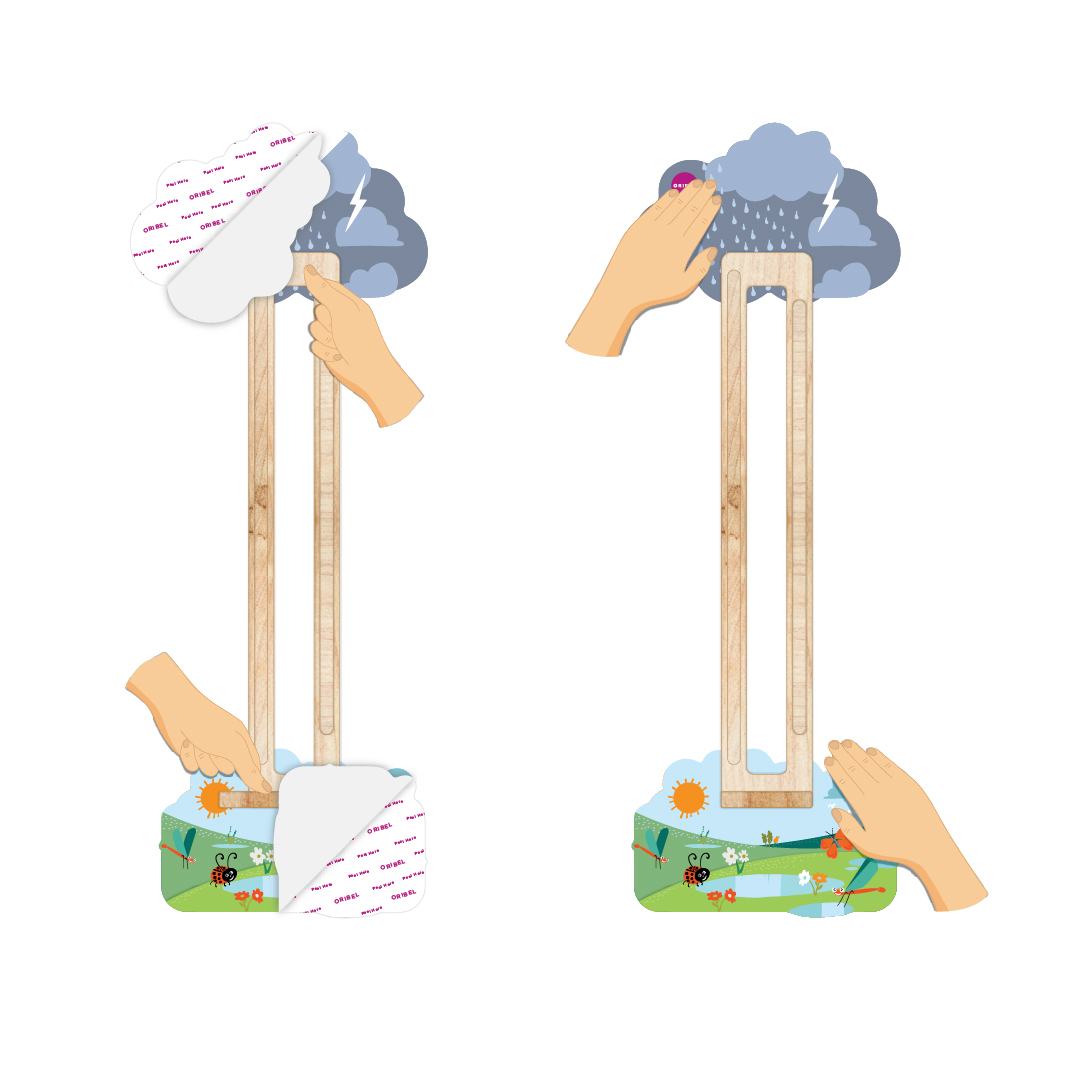 Развивающая игрушка на стену Vertiplay "Паучок Бибси" ORIBEL  322603 Разноцветный Santreyd  - Вид №5