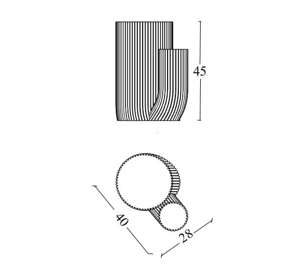 Круглый бетонный журнальный столик URBI et ORBI Medius Terra ARCH-00151489 - Вид №3