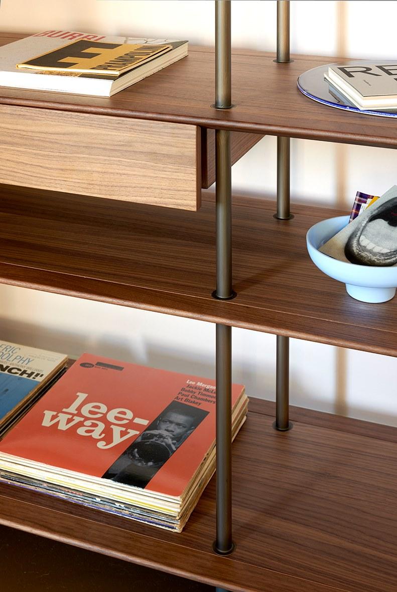 Potocco Открытая отдельностоящая деревянная полка Arial 870\ml - Вид №3