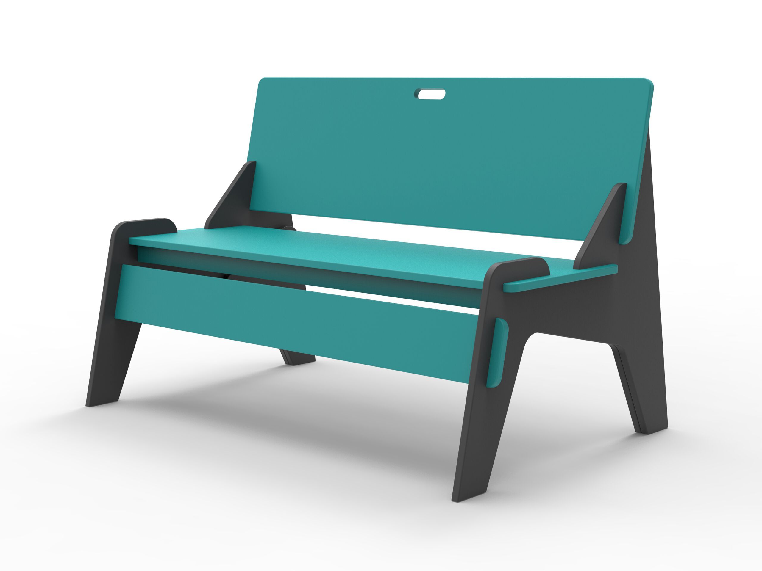 Скамейка из полиэтилена со спинкой Donye Beat ARCH-00117272