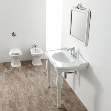 42649 Подвесная раковина настенная овальная   белая Santreyd  - Вид №6