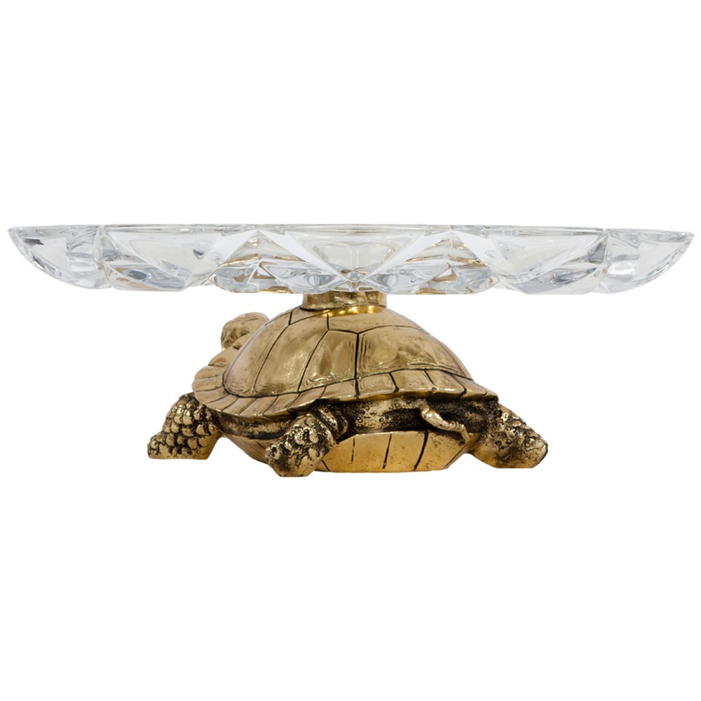 52075 Фруктовница-конфетница Черепаха 6 Бронза BOGACHO 4627155818456 - Вид №5