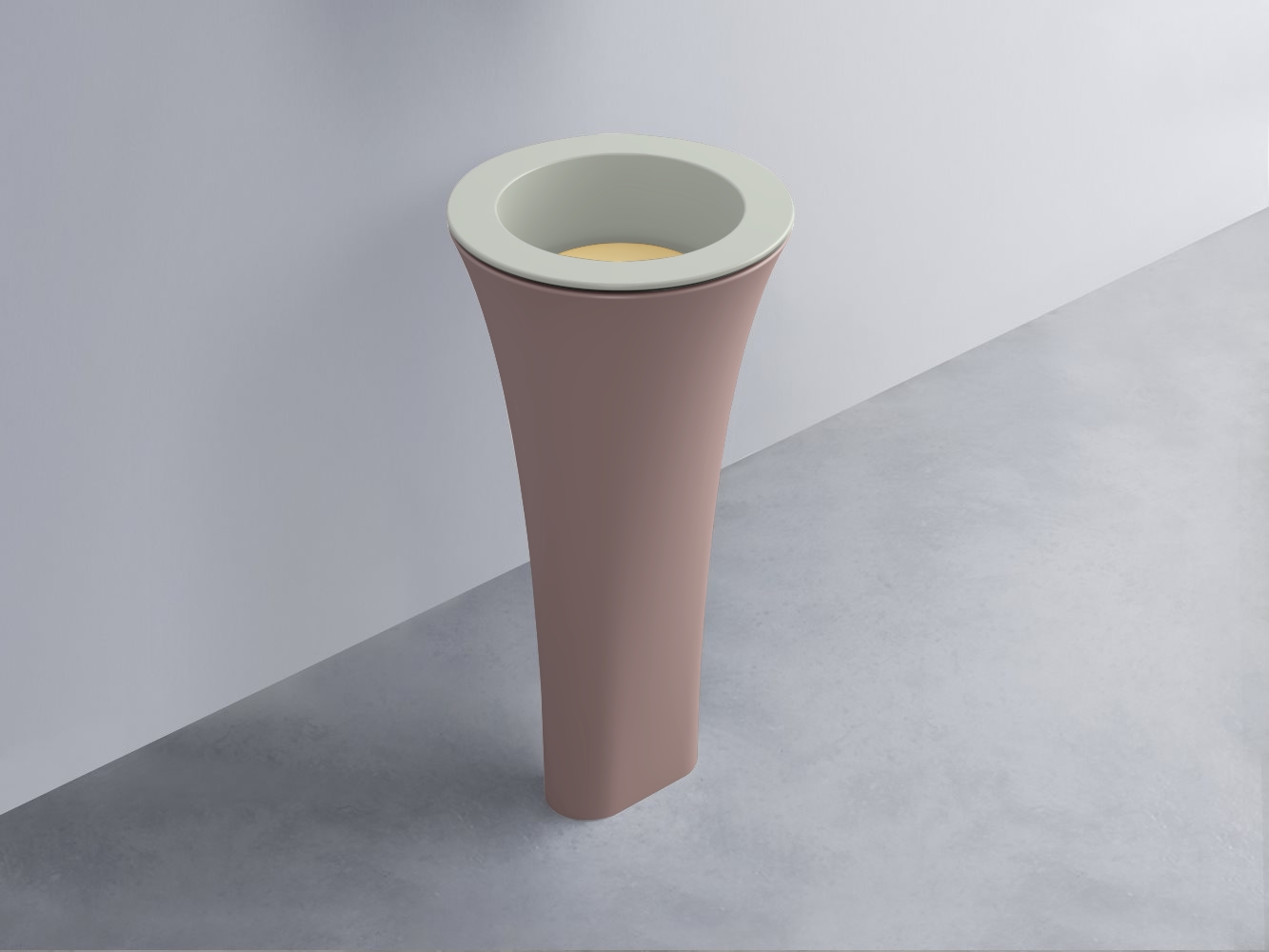 AMLA45-PM+AMPILT-CN+AMCOLT-CP Раковина Amedeo Tondo отдельностоящая cielo Enjoy + Amedeo Ceramica Cielo