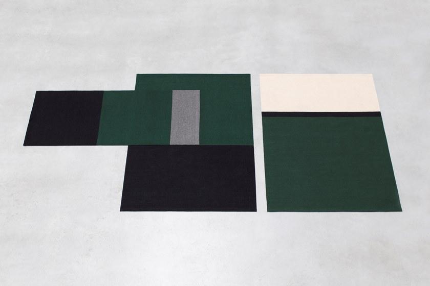 valerie_objects Прямоугольный коврик ручной работы из шерсти в полоску  V7018055s/m/l  - Вид №7