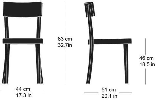horgenglarus Стул из массива дерева с открытой спинкой Classic 1-380 - Вид №5