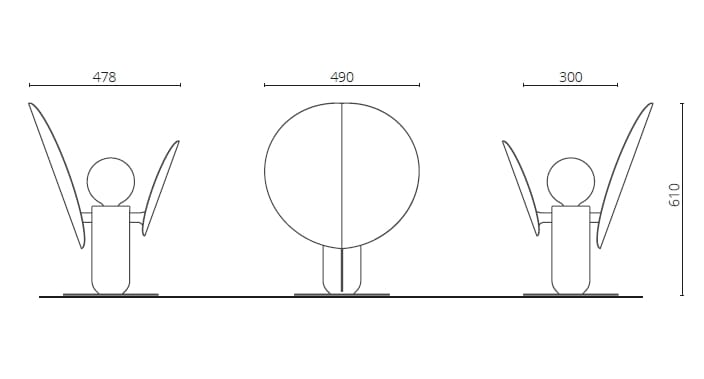 Настольная лампа с травлением железа ArmoniusLab FICUS ARCH-00014458 - Вид №11