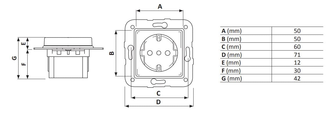 Гнездо UNEL GI Gambarelli Arreda Quadra ARCH-00067443 - Вид №2