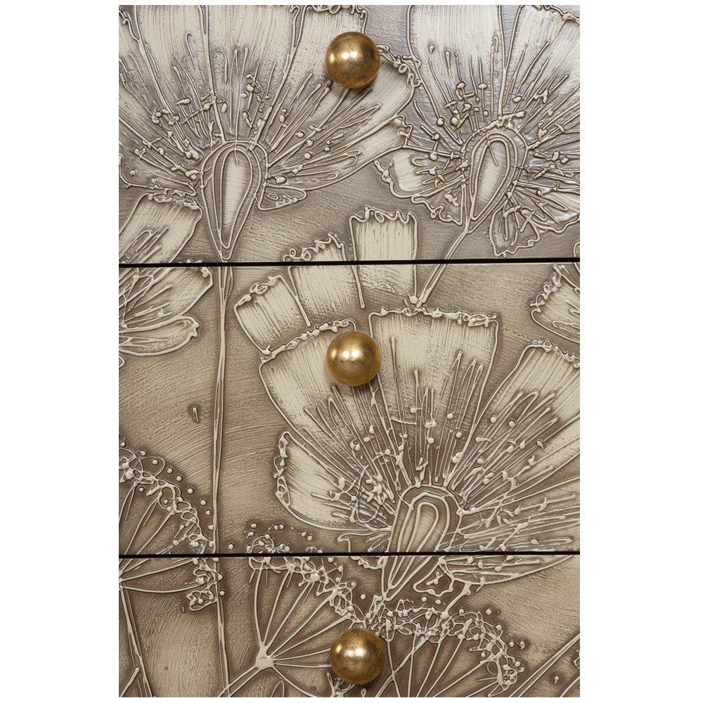 11558 Комод Маки 3 Айвори BOGACHO 4627155818487 - Вид №3