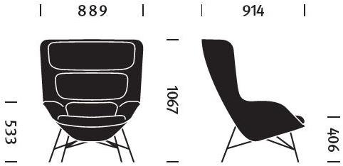 Herman Miller Кресло из ткани с высокой спинкой Striad sun-id-1348389 - Вид №6