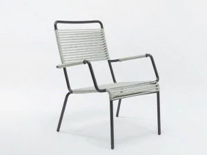 Unopiù Кресло с подлокотниками из железа и синтетической веревки Camargue Campo