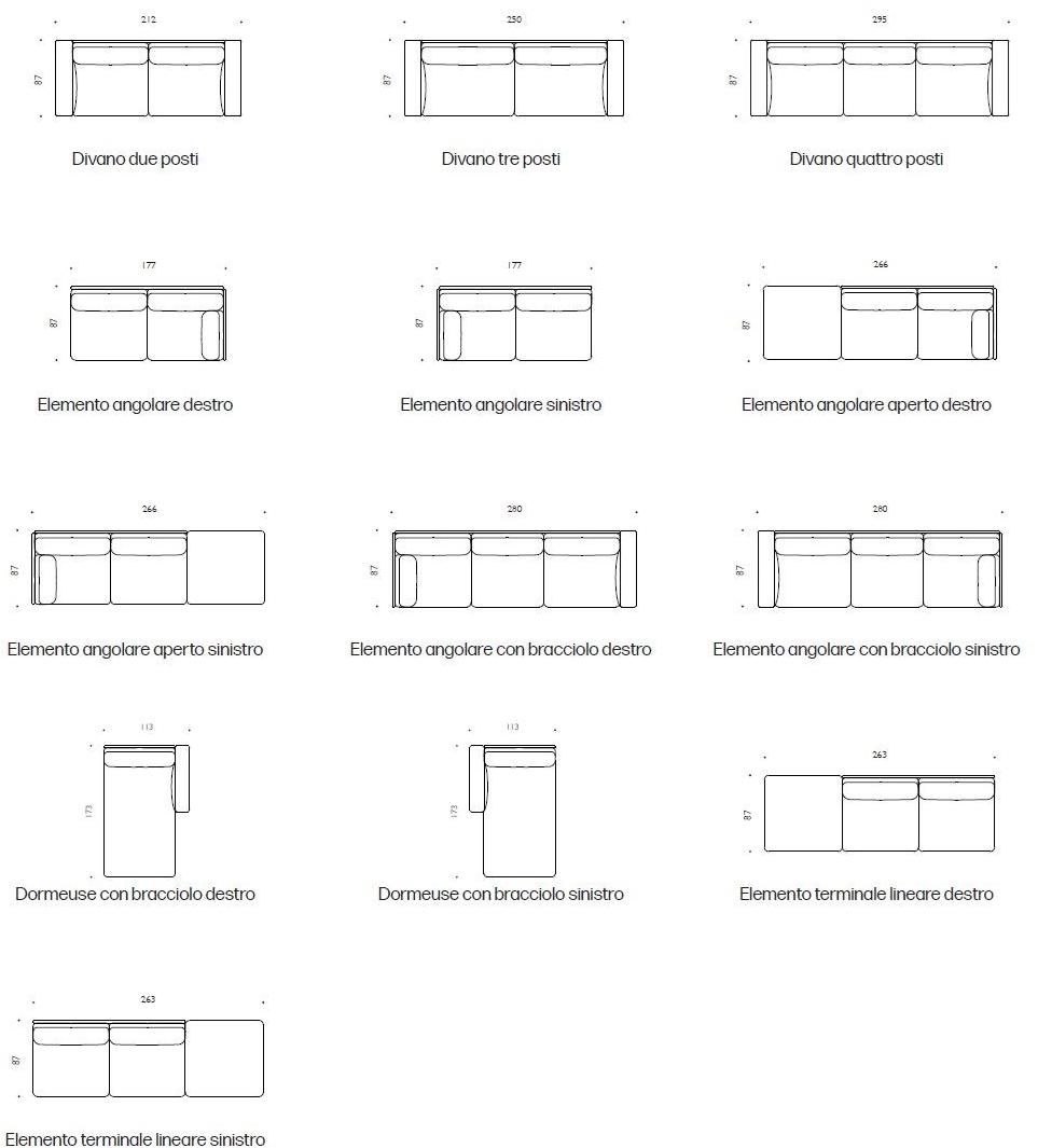 Driade Модульный угловой диван из ткани Fenix sun-id-1378452 - Вид №6