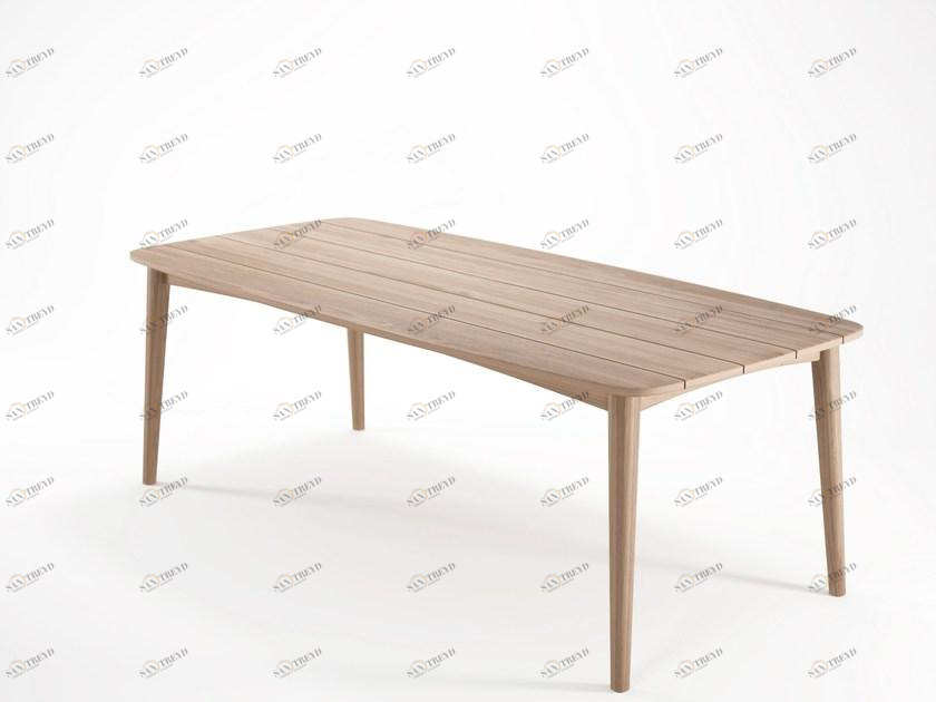 KARPENTER Прямоугольный обеденный стол из тика Grasshopper sun-id-1443719