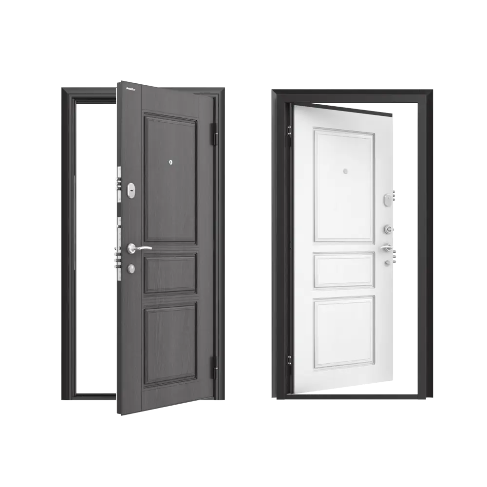 Дверь входная металлическая Премиум New 98x205 см правая роял вуд белый DOORHAN STLM-2153305 - Вид №1