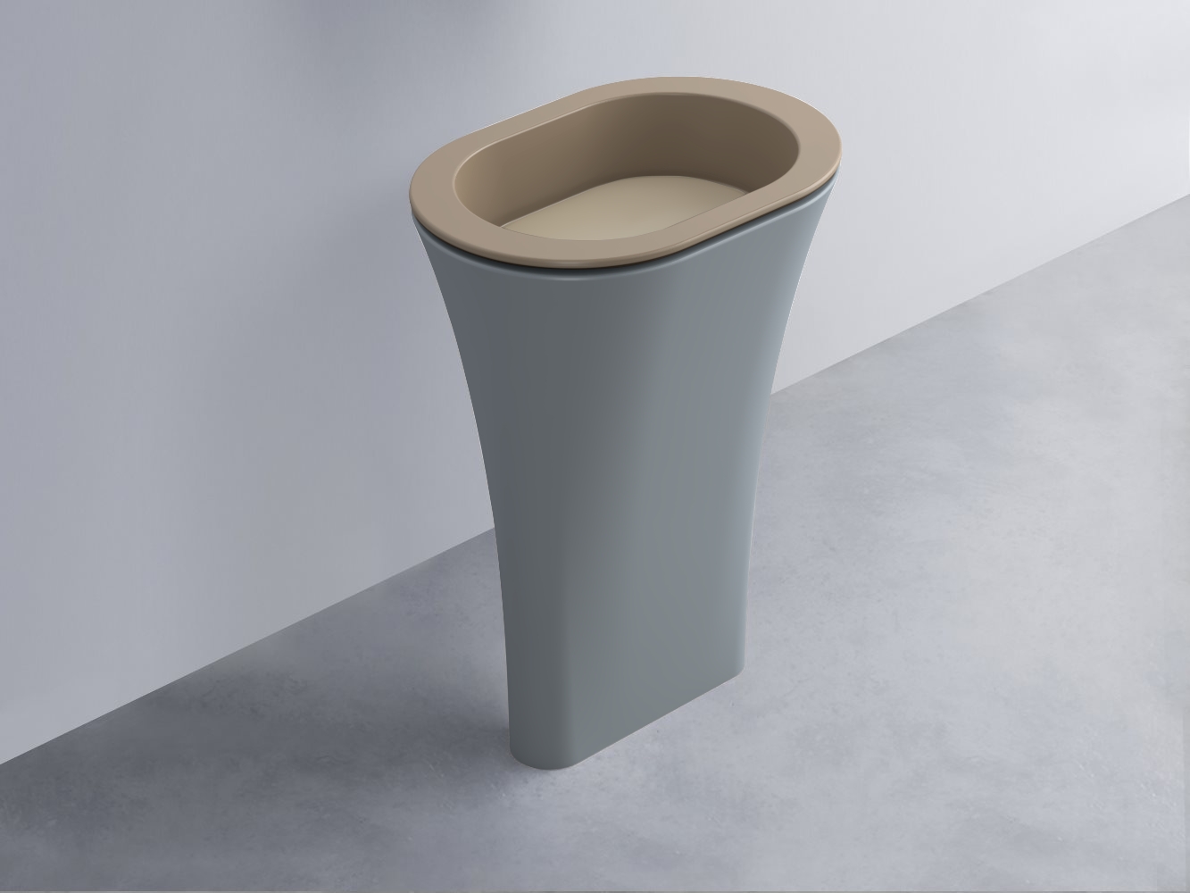 AMLA65-AN+AMPILO-AV+AMCOLO-BR Раковина Amedeo Ovale отдельностоящая cielo Enjoy + Amedeo Ceramica Cielo