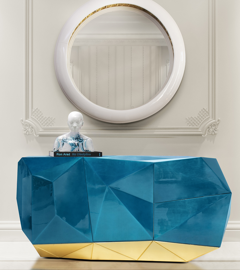 0-045 Сервант бриллиантово-синего цвета Boca Do Lobo  - Вид №14