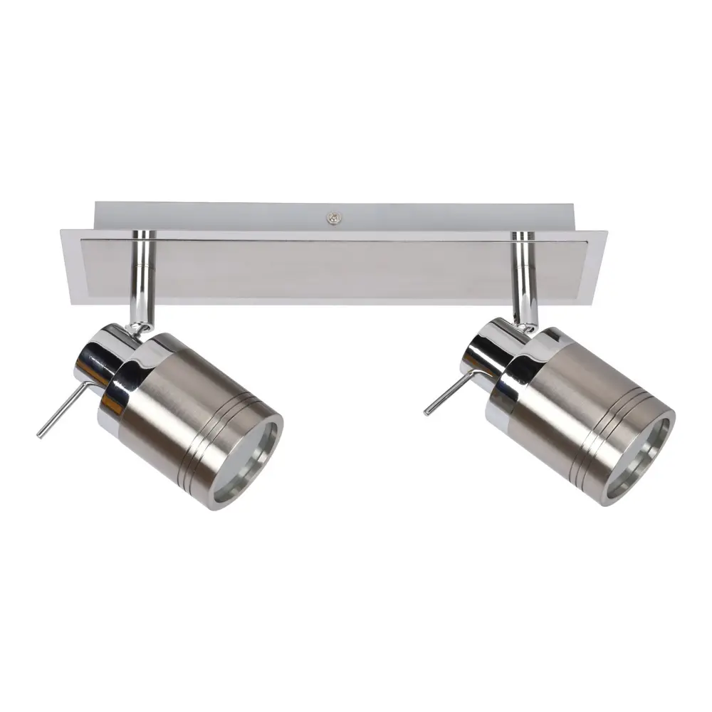 Светильник накладной Bergamo 2хGU10 IP44 цвет хром/никель Escada STLM-2103465