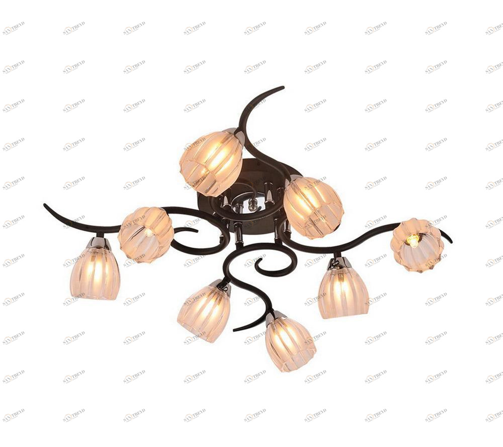 Потолочная люстра IDLamp Raymond 213/8PF-Blackchrome IDLAMP RAYMOND 182557 