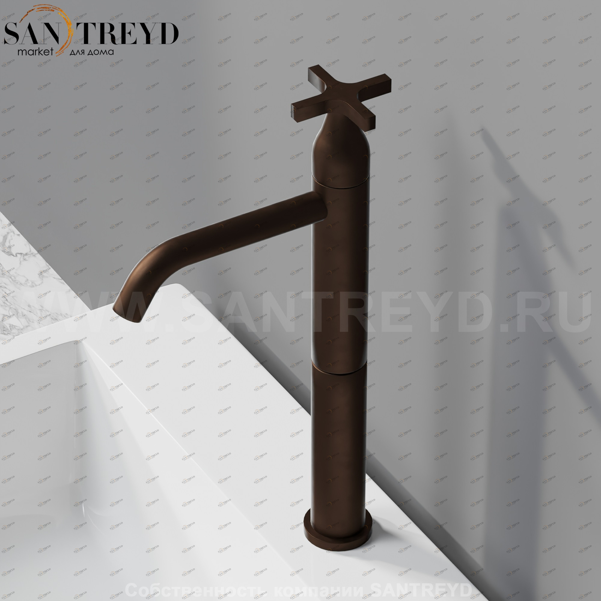 Смеситель AMEM313BR MEMORY для раковины бронзовый Agape