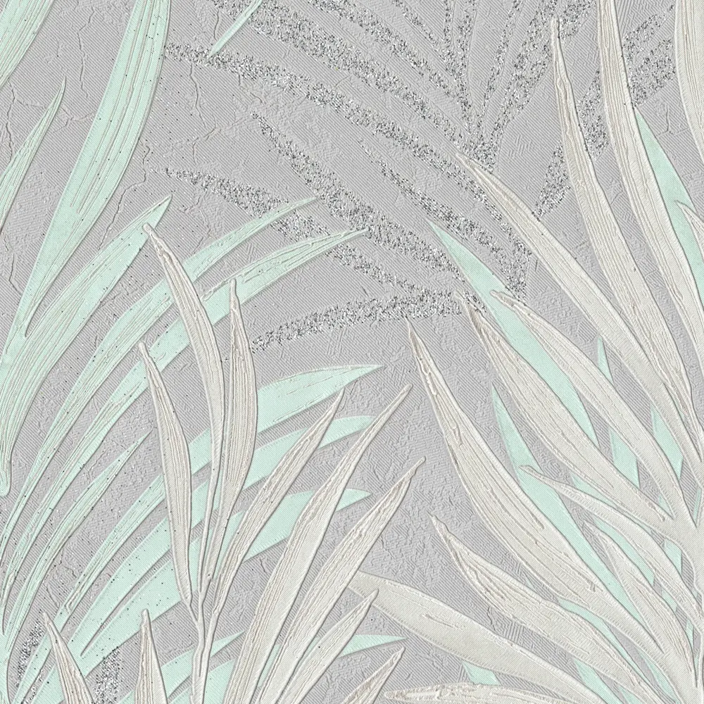 Московская обойная фабрика Дайкири - серые флизелиновые обои с растительным орнаментом 89367497 STLM-0829396 - Вид №1