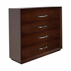 Комод для спальни с 4 ящиками темный орех Luogo ESF ДИЗАЙНЕРСКИЕ, CONTEMPORARY 043958 Коричневый;орех