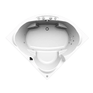 Гидромассаж "Спортивный Chrome" на ванну Сорренто 148х148 (двигатель 1500 Вт, система "Turbo-pool", миниджет Релакс - 4 шт., джет Релакс - 9 шт.)