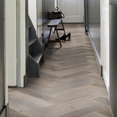 Паркет Ёлка Solidfloor New classic Кэнтрбери Дуб Натур с брашью (Текстурированная) 610х122 мм 1194938 - Вид №20