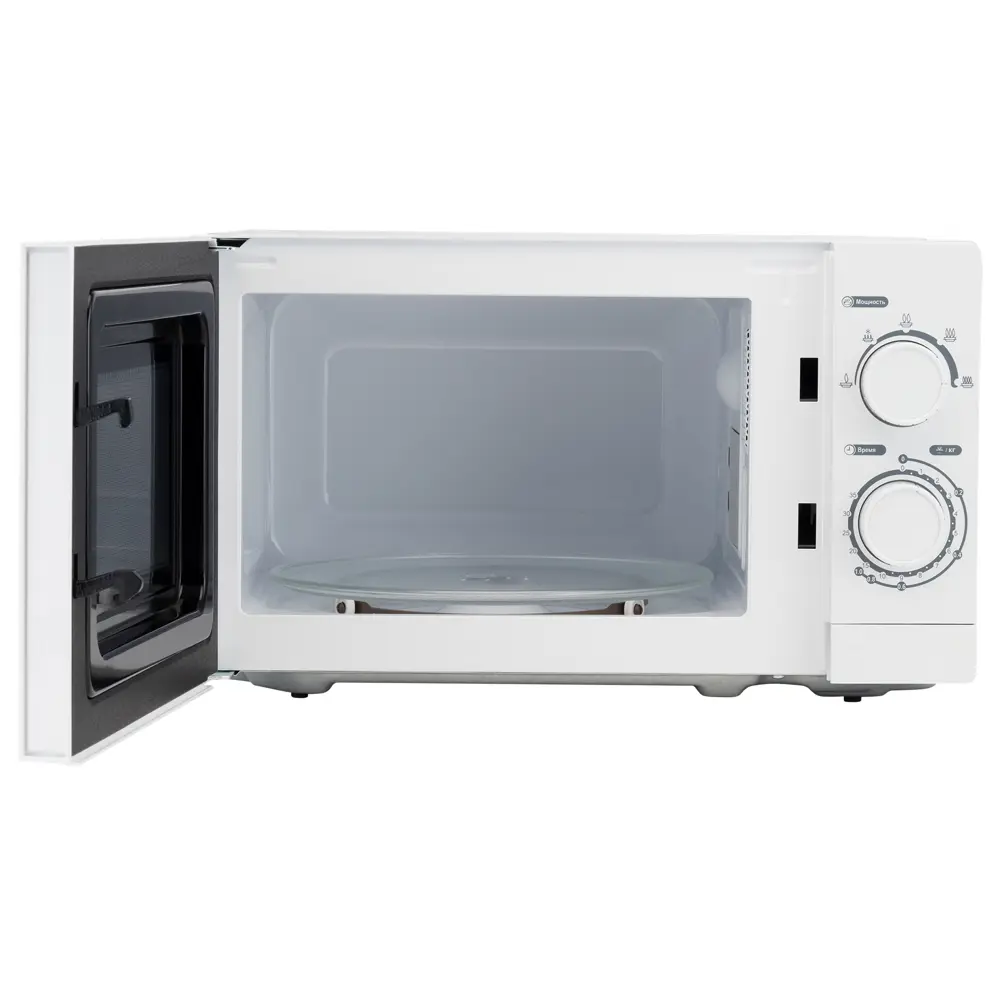Микроволновая печь Hyundai HYM-M2064 20 л 44x25.9x32.8 механическое цвет белый 89351201 STLM-2200932 Santreyd  - Вид №2