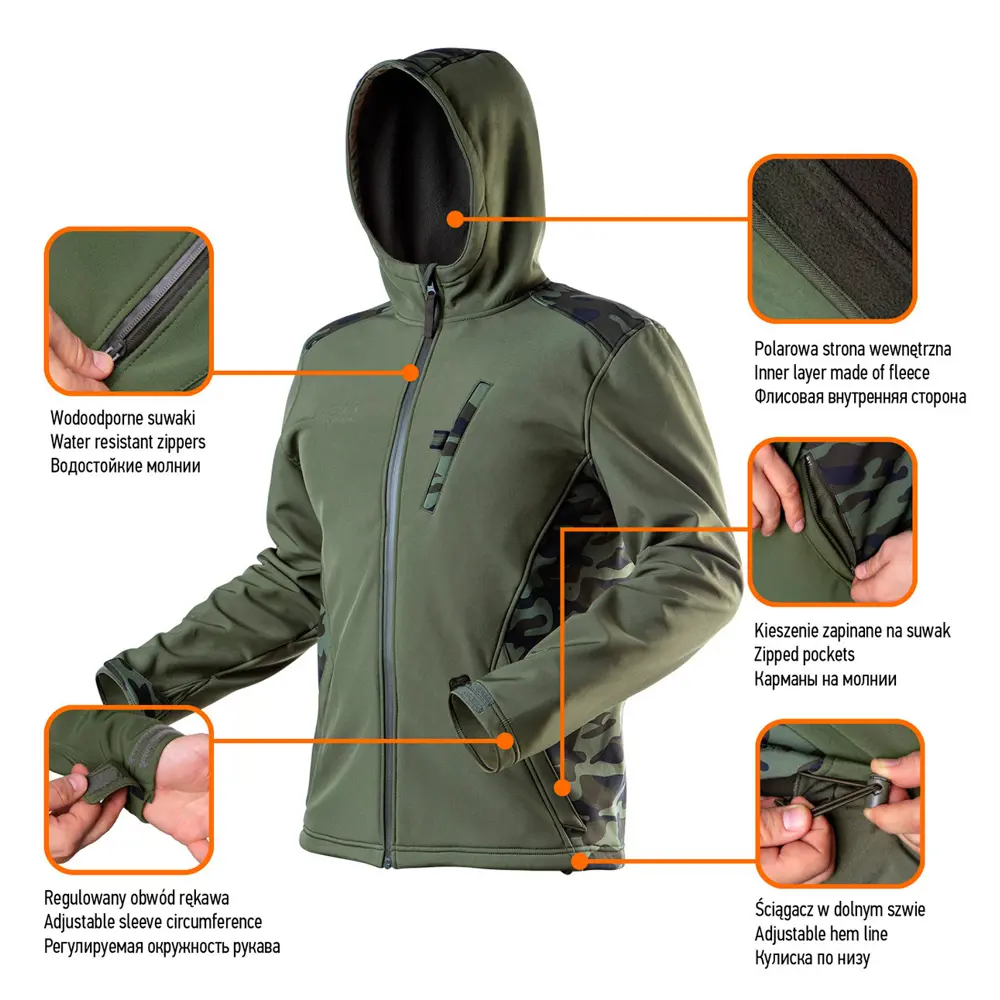 Куртка рабочая Neo Softshell цвет оливковый размер XXL/58 рост 194-200 см 82775432 STLM-2155983 Neò Camo - Вид №13
