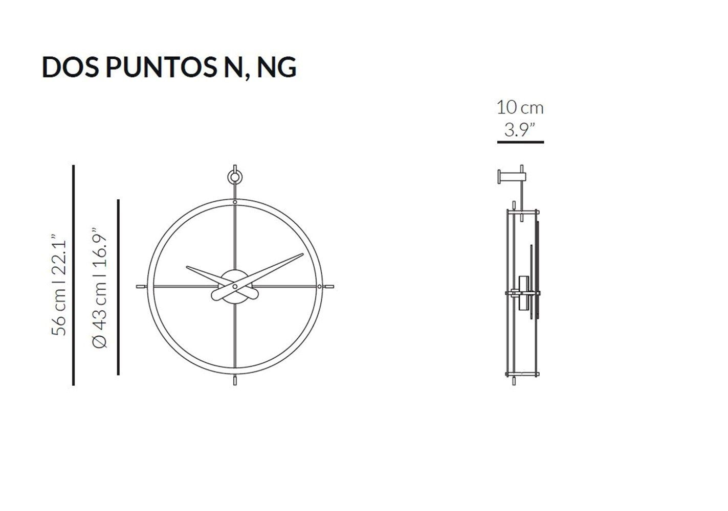 Деревянные настенные часы NOMON кольца ARCH-00130917 - Вид №4